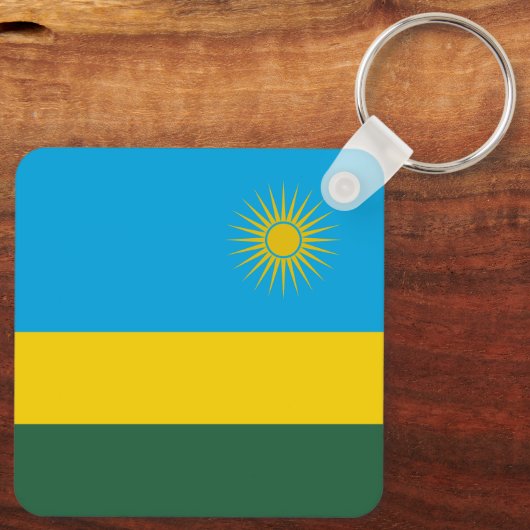 Rwanda Flag Sleutelhanger (Achterkant)