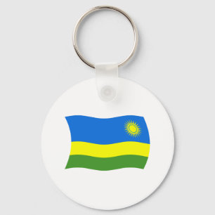 Rwanda Flag Sleutelhanger