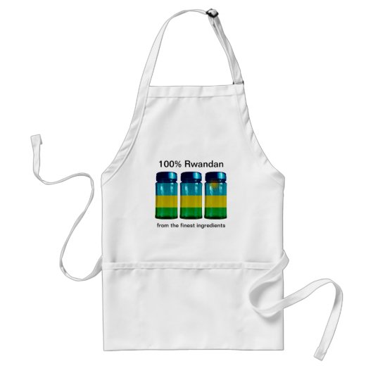 Rwanda Flag Spice Jars Schort (Voorkant)