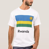 Rwanda Flag T-shirt (Voorkant)