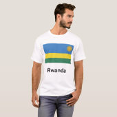 Rwanda Flag T-shirt (Voorkant volledig)