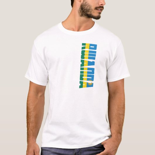 Rwanda Flag T-shirt (Voorkant)