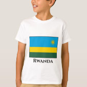 Rwanda Flag T-shirt (Voorkant)