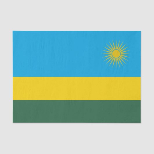 Rwanda Flag Tissuepapier (Voorkant)