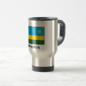 Rwanda Flag Travel Mug Reisbeker (Voorkant rechts)