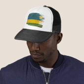 Rwanda Flag Trucker Hat Pet (In situ)