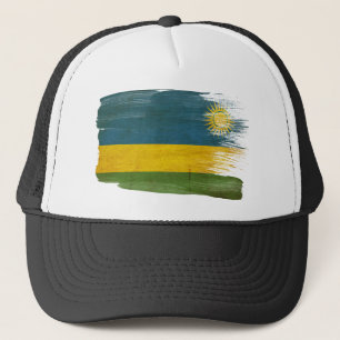Rwanda Flag Trucker Hat Trucker Pet
