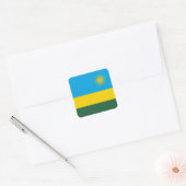 Rwanda Flag Vierkante Sticker (Envelop)