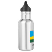 Rwanda Flag Waterfles (Links)