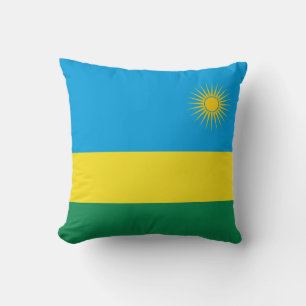 Rwanda Flag x Flag Pillow Kussen