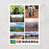 Rwanda - Ik hou van - Briefkaart (Voorkant)
