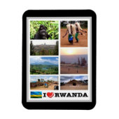 Rwanda - Ik hou van - Magneet (Verticaal)