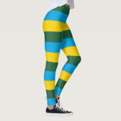 Rwanda Nationale vlag Kleuren horizontaal gestreep Leggings (Rechts)