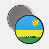 Rwanda Roundel kwaliteitsvlag Magneet (Voorkant / Achterkant)