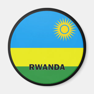 Rwanda Roundel kwaliteitsvlag Magneet