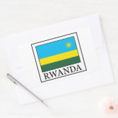 Rwanda-sticker Rechthoekige Sticker (Envelop)