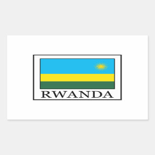 Rwanda-sticker Rechthoekige Sticker