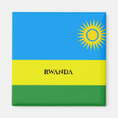 Rwanda vlag Afrika magneet (Voorkant)