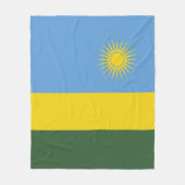 Rwanda vlag fleece deken (Voorkant)