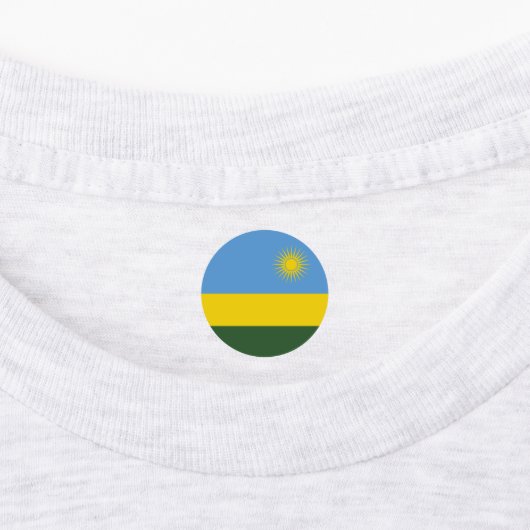 Rwanda vlag labels (Aangebracht)