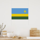 Rwanda vlag poster (Keuken)