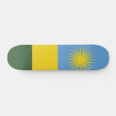Rwanda vlag skateboard (Horizontaal)