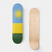 Rwanda vlag skateboard (Voorkant)