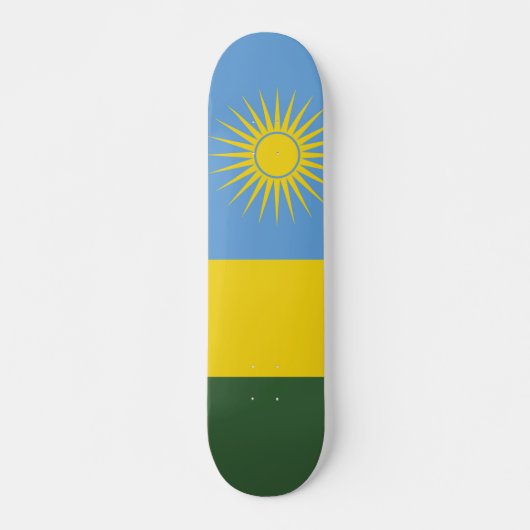 Rwanda vlag skateboard (Voorkant)