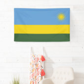 Rwanda vlag spandoek (Insitu)