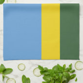 Rwanda vlag theedoek (Gevouwen)