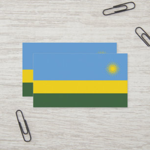 Rwanda vlag visitekaartje