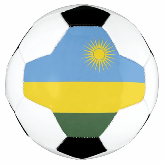 Rwanda vlag voetbal (Voorkant)