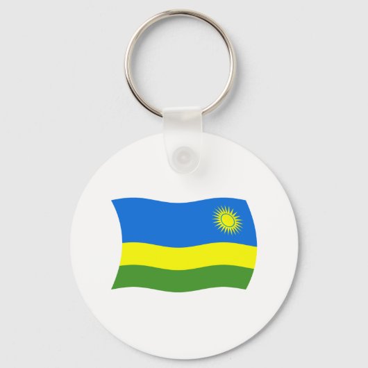 Rwandese Vlag Sleutelhanger (Voorkant)