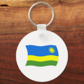 Rwandese Vlag Sleutelhanger (Voorkant)