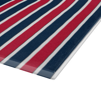 RWB Baseball Coord Stripes 1-15x11 CUTTING BOARD Snijplank