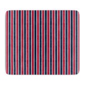 RWB Baseball Coord Stripes 1-6x7 CUTTING BOARD Snijplank (Voorkant)