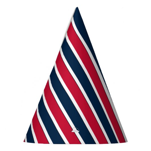 RWB Baseball Coord Stripes 1-PAPIER PETTEN Feesthoedjes (Links)