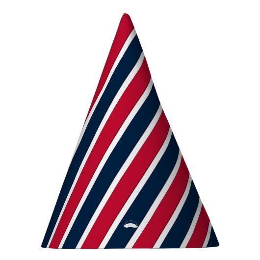 RWB Baseball Coord Stripes 1-PAPIER PETTEN Feesthoedjes (Rechts)