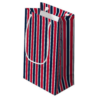RWB Baseball Coordinating Stripes 1-GIFT BAG S Klein Cadeauzakje