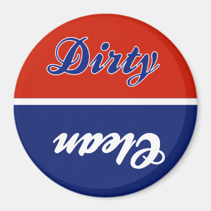 RWB Dirty Clean Dishwasmachine Magnet Magneet