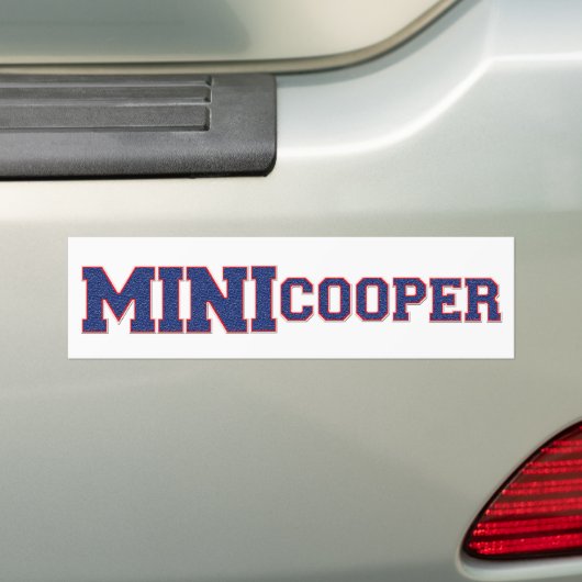 RWB Mini Cooper Bumperstickers (Op auto)