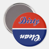 RWB Vuile Schone Vaatwasser Magneet (Voorkant / Achterkant)