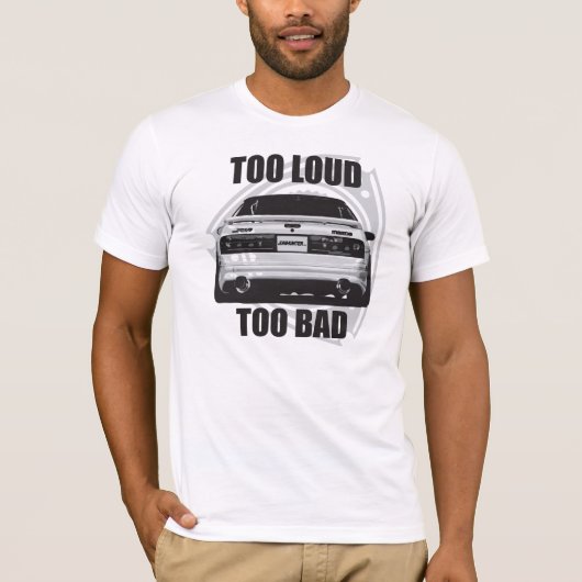 RX7 TE LOUTER AAN BAD TEE SHIRT (Voorkant)