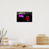 RX-8 bij nacht Poster (Keuken)