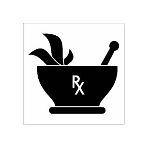 RX Farmaceutische Logo Farmacotherapie Rubberstempel