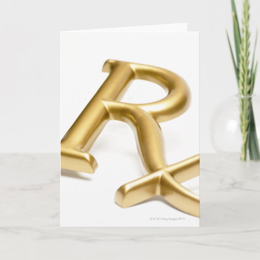 Rx-medicijnteken Kaart (Voorkant)