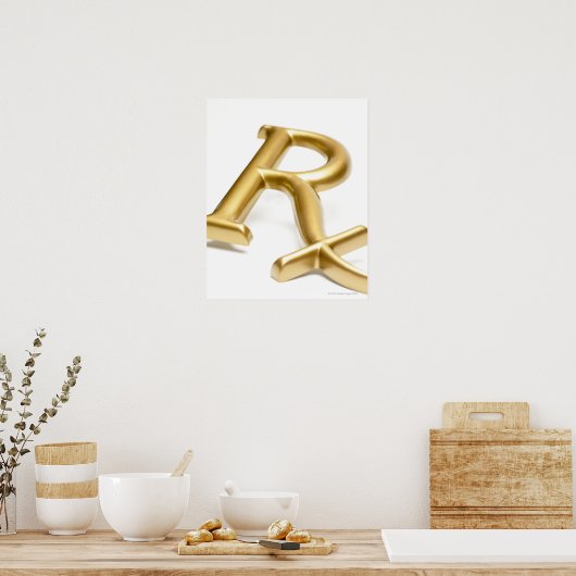 Rx-medicijnteken Poster (Keuken)
