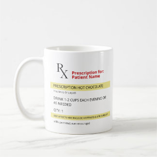 RX Prescription Chocolat Chaud Mug