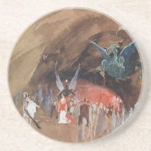 Ryabushkin Dragons Cave Zandsteen Onderzetter