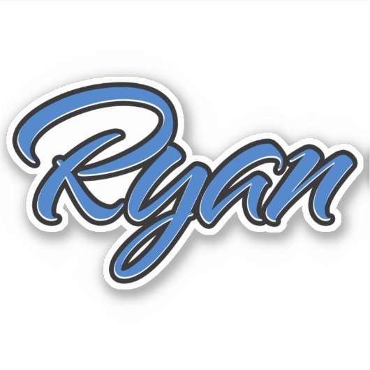 Ryan Blue Autocollants Sticker Stickerset (Devant)